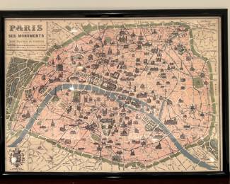 Paris Ses Monuments Framed Print