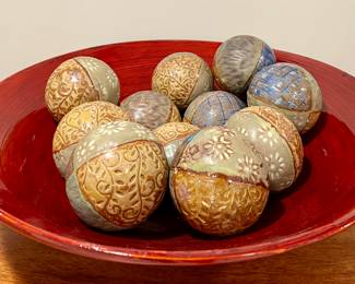 Art Pottery Decorative Orbs