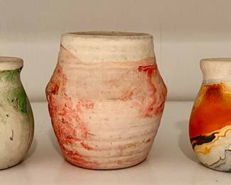 Nemadji Pottery Miniature Vases