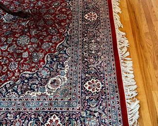 Area Rug (maroon, blue, cream)