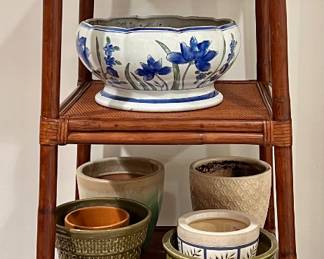 Etagere & Assorted Planters