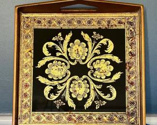 Robert M. Weiss (Hand Made in Peru) Handled Serving Tray