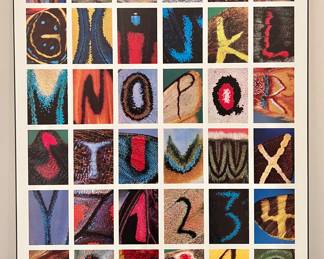 Butterfly Alphabet Framed Poster