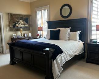 Stately King size wooden bed