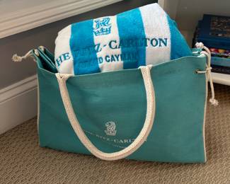 The Ritz Carlton Grand Cayman beach bag & towel