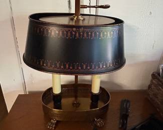 Antique Brass Bouillotte Lamp