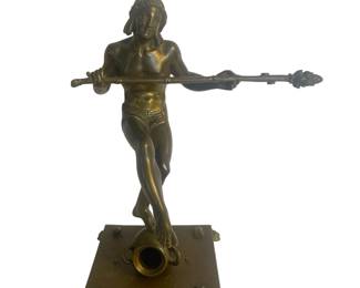 Brass staue one of two