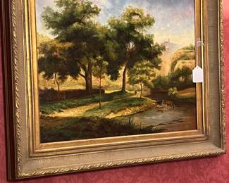 LOVELY ANTIQUE OIL PAINTING