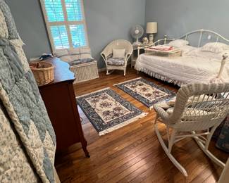ANOTHER BEDROOM WITH WICKER AND IRON DAY BED
