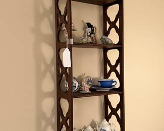PAIR OF LOVELY WALNUT WHATNOT SHELVES