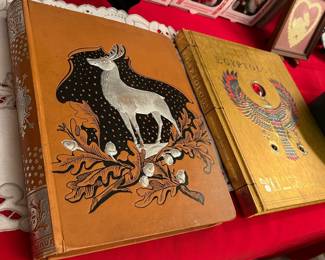 19TH CENTURY POST CARD AND DIE CUT ALBUM