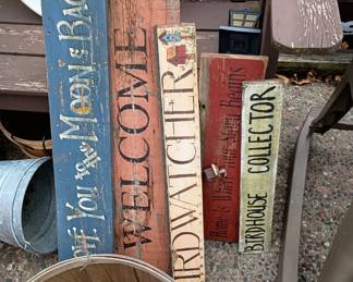 Hand painted signage