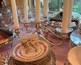 Beautiful pair of sterling candelabra