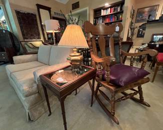 Sofas, rockers, tables, lamps