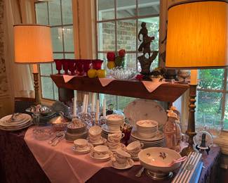 Pair of handsome brass lamps