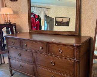 Dresser with mirror