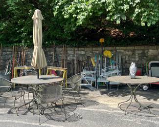 Patio furniture and tables