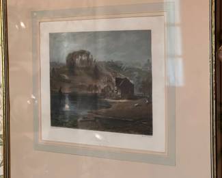 Beautiful antique color print