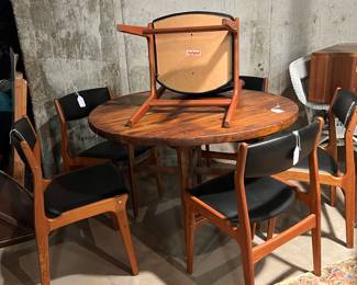MCM dyrlund table and chair set (Made in Denmark)