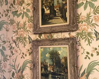 Beautiful vintage oil on canvas artist signed