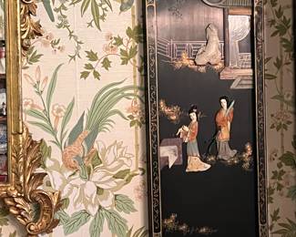 Beautiful hardstone Chinese panel