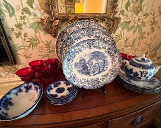 Millstream platters by Johnson Brothers