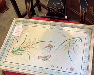 Superb antique Chinese porcelain tray