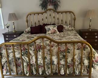King brass bed