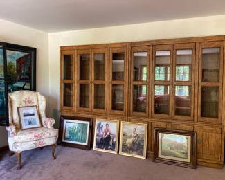 Large wall display unit