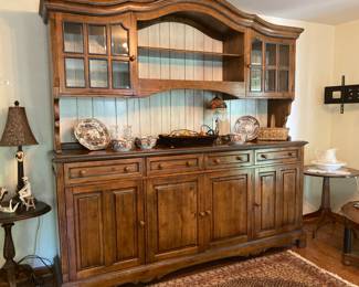 Large buffet with glass doors