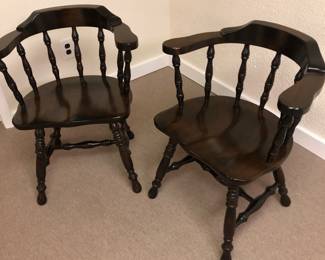 pair of vintage Captain chairs 