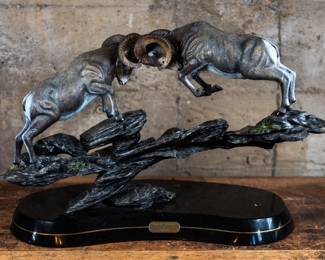 "Clap of Thunder" Limited Edition Bronze Sculpture by Barry Stein. Artist Proof #2 of 60. Signed and numbered by the artist on the back of the sculpture. Comes with a signed Certificate of Authenticity. This item is extremely heavy, and may be expensive if shipping is required.
