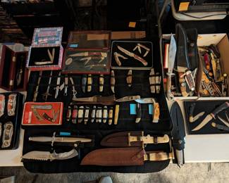 Just a portion of the knife collection