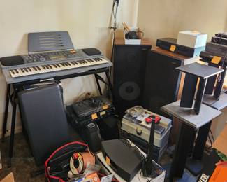 Keyboard, Speakers, more A/V equipment