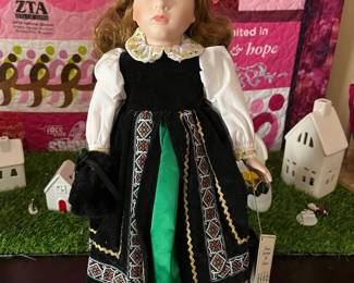 Collectible Porcelain Bisque Doll