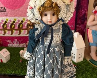Collectible Porcelain Doll By Mann