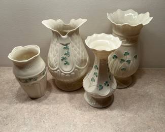 Belleek Irish Vases