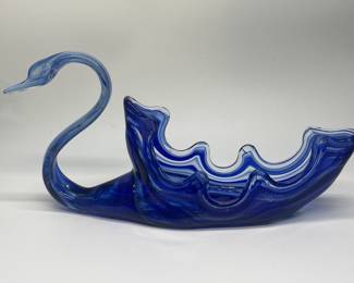 MCM Art Glass Swan