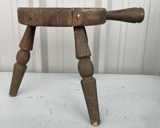 Antique Primitive 3-Legged Milking Stool