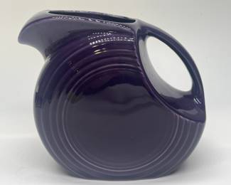 Purple Ceramic Fiesta Ware Pitcher