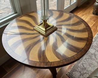 Round Occasional Table in Swirl 