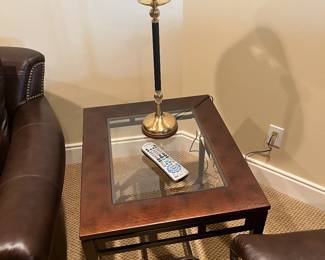 Hammered Copper Coffee and Side Table Set