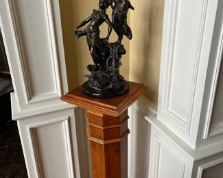 Moreau Bronze, Burl Pedestal 