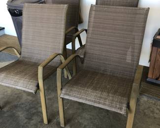 set of 4 patio chairs