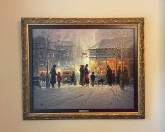 G Harvey print on canvas