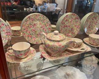 Vintage,1950’s,Chintez Pattern Tea Set, Royal Standard, Bone China, England 