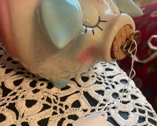Vintage Hull Pottery Corky Piggy Bank 1957