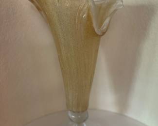 Murano style hand blown vase