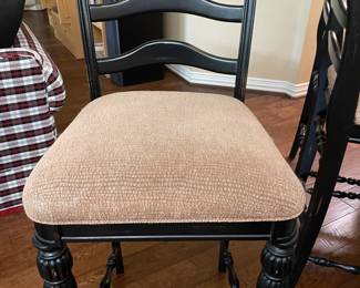 Three Haverty’s Ladder Back Chairs