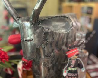 Metal art Merino Ram over 40 years old